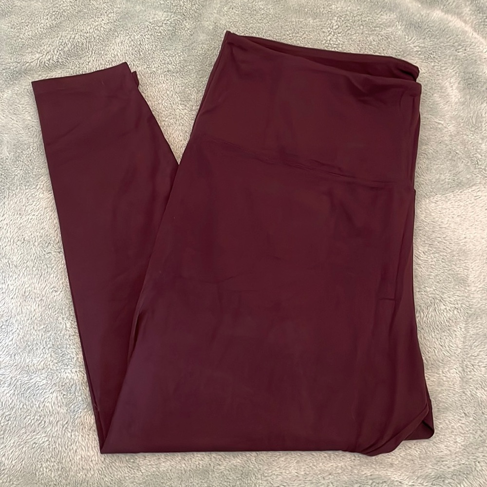 Tuff Athletic Deep Purple Leggings NWOT